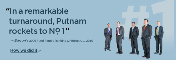 Barron's Ranks Putnam #1 for Mutual Fund Family Performance