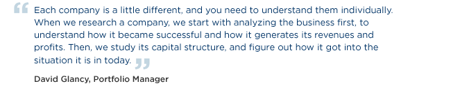 Each company is a little different, and you need to understand them individually.  When we research a company, we start with analyzing the business first, to understand how it became successful and how it generates its revenues and profits. Then, we study its capital structure, and figure out how it got into the situtation it is in today.