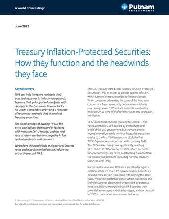 Treasury Inflation-Protected Securities: How they function and the headwinds they face