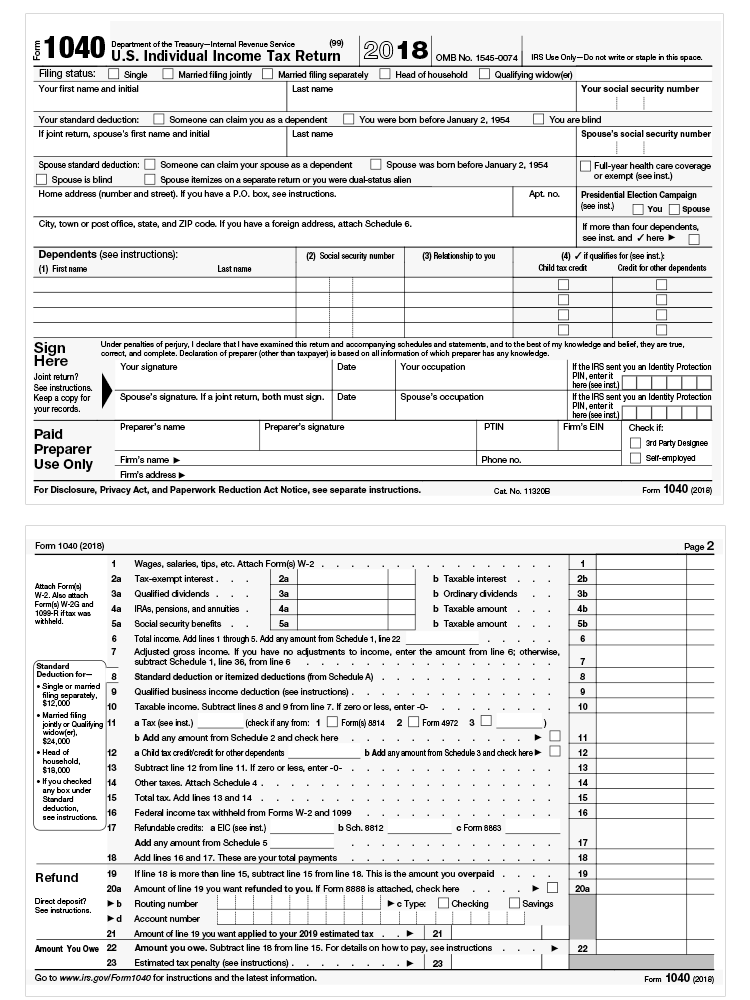 Form 1040 Gets An Overhaul Under Tax