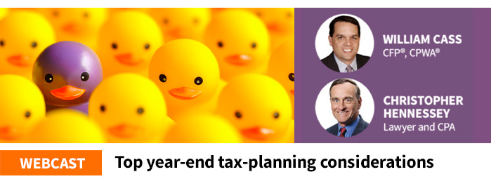 join our webcast on tax planning