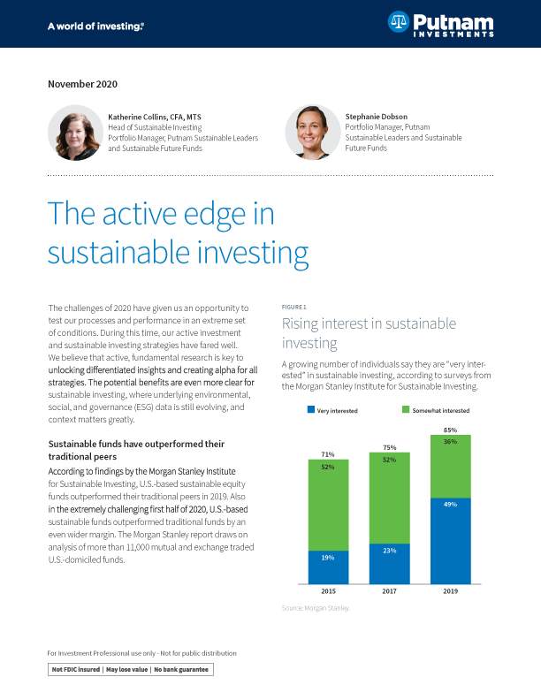 The active edge in sustainable investing