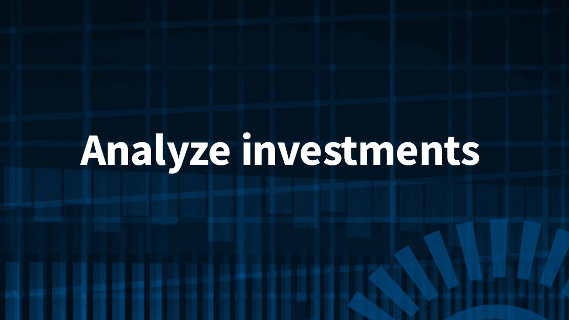 Analyze Investments